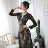 Sexy Lingerie Women's Lace Long Skirt Temptation Pajamas Hair