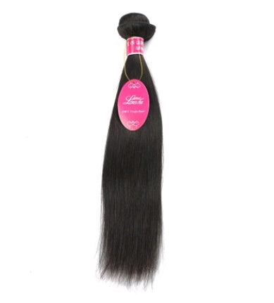 Real human hair straight wave human hair hair curtain natural color wig hair extension - happyshop365247