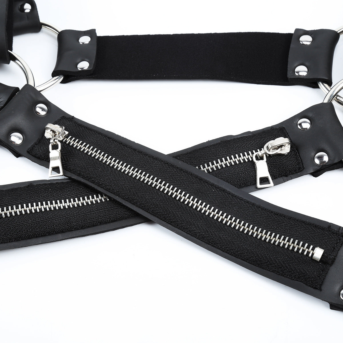 Adult products men's leather bondage clothing