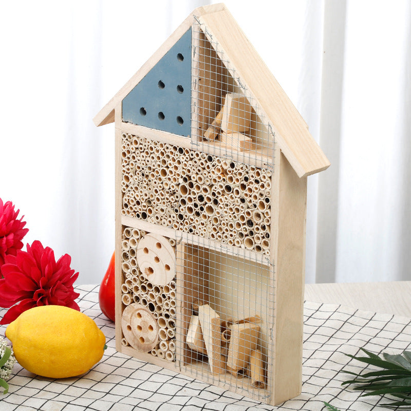 Creative wooden bee nest small house