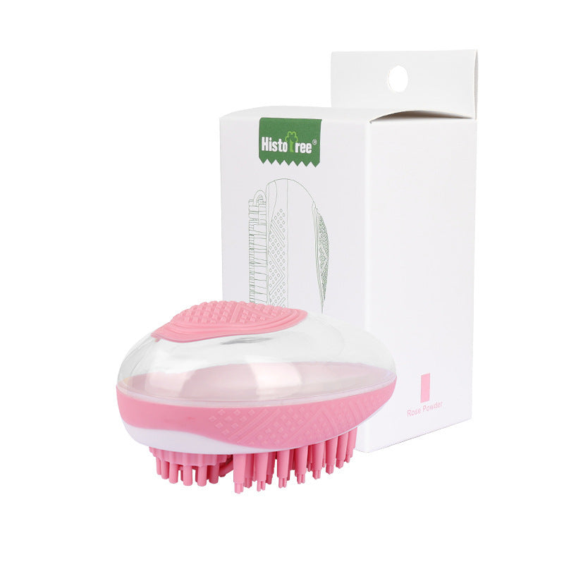Dog Cat Bath Brush 2-in-1 Pet SPA Massage Comb Soft Silicone Pets Shower Hair Grooming Cmob Dog Cleaning Tool Pet Products - happyshop365247
