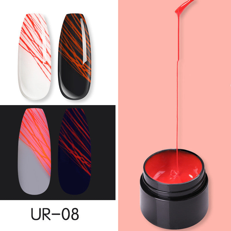 Manicure Luminous Nail Art Spider Nail Gel UV Nail Polish - happyshop365247