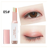 Eyeshadow Stick Stereo Gradient Shimmer Double Color Cream Pen Eye Makeup Cosmetics Tool - happyshop365247