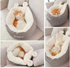 Pet Dog Bed Warming Soft Sleeping Bag Cushion Puppy Kennel - happyshop365247