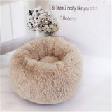 Round Long Hairy Autumn And Winter Nest Pad Cat Mattress - happyshop365247