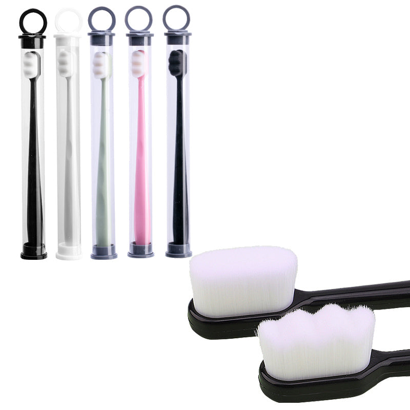 Ultra-fine Toothbrush Super Soft Bristle Deep Cleaning Brush Portable For Oral Care Tools Teeth Care Oral Cleaning Travel - happyshop365247