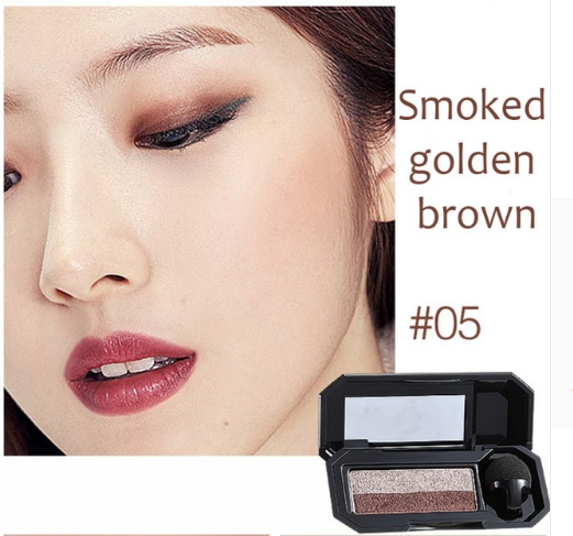 UBUB Brand Double Color Convenient Eyeshadow Makeup Palette Waterproof Pigment Shimmer Eye Color Cosmetics - happyshop365247
