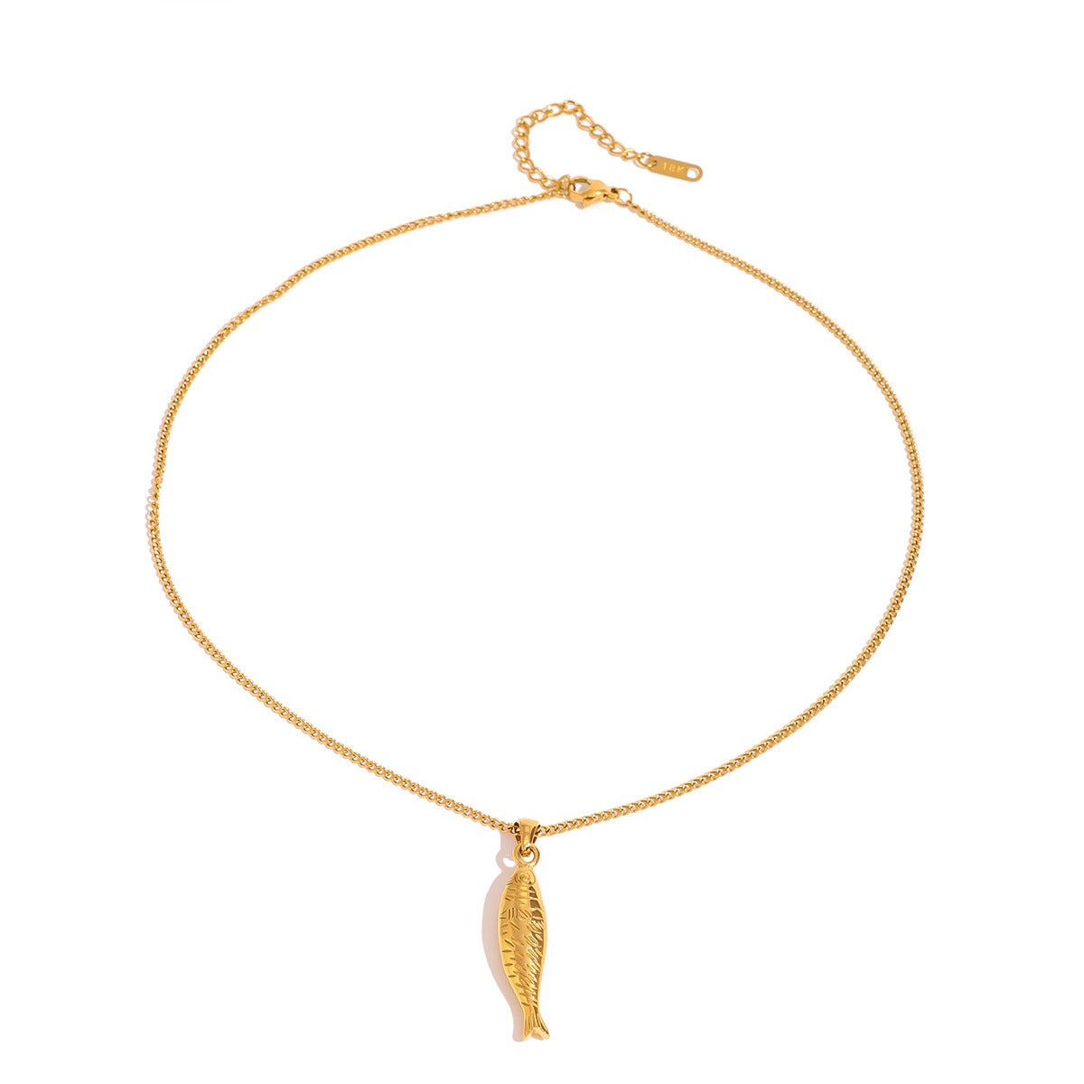18K Goldfish Shaped Trendy Unique Necklace - happyshop365247