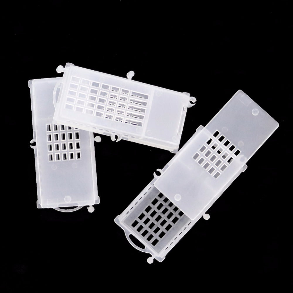 Multifunctional king cage plastic transparent bee cage