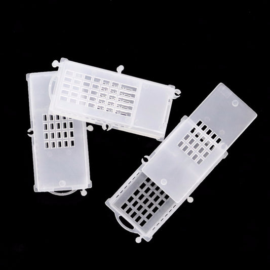 Multifunctional king cage plastic transparent bee cage