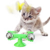 Cat Rotating Windmill Multi-Function Toys Itch Scratching Device Teeth Shining Toy - happyshop365247