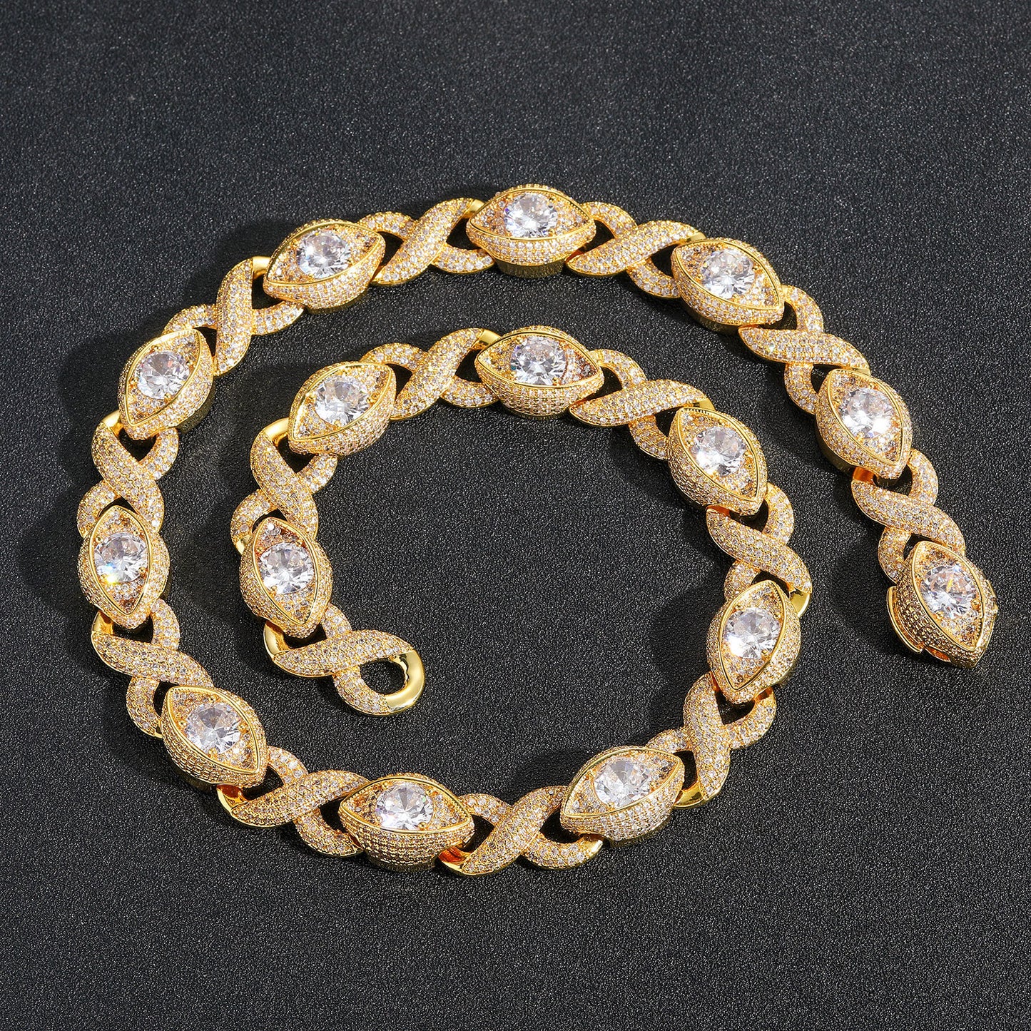 Micro-pave Zircon Personalized Hip-Hop Mens Necklace