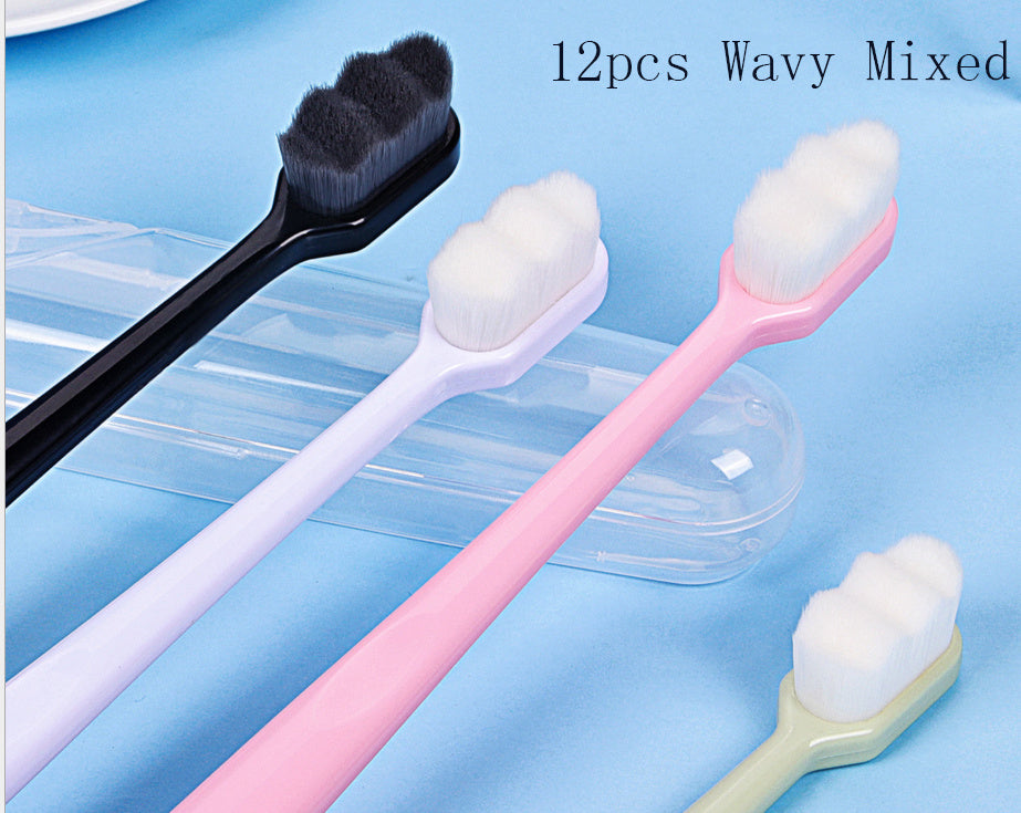Ultra-fine Toothbrush Super Soft Bristle Deep Cleaning Brush Portable For Oral Care Tools Teeth Care Oral Cleaning Travel - happyshop365247