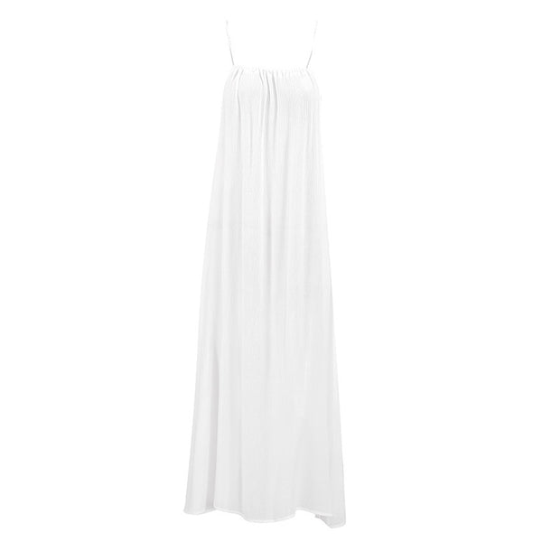 Fall Halter Spaghetti Straps Long Dress Pajamas Women