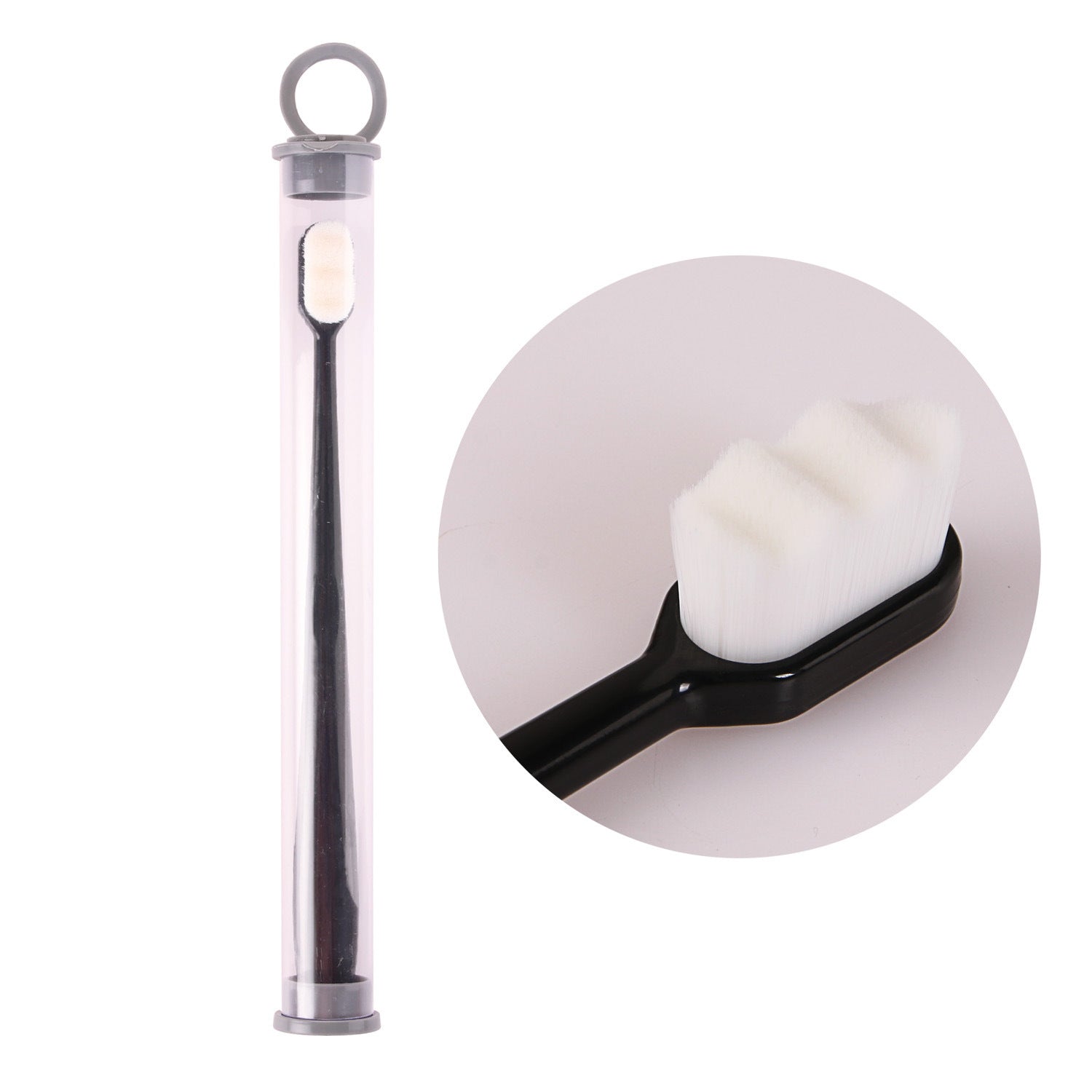 Ultra-fine Toothbrush Super Soft Bristle Deep Cleaning Brush Portable For Oral Care Tools Teeth Care Oral Cleaning Travel - happyshop365247