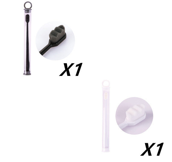 Ultra-fine Toothbrush Super Soft Bristle Deep Cleaning Brush Portable For Oral Care Tools Teeth Care Oral Cleaning Travel - happyshop365247