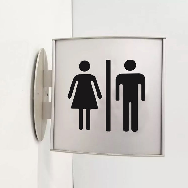 Home Bathroom Decor Wall Stickers Art Stickers Creative Home Decor Bathroom Cute Door Stickers - happyshop365247