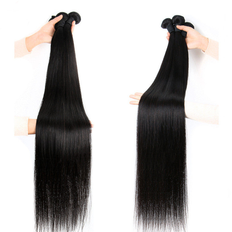 Reality Wig, Smooth Hair, Straight Hair Tie, Closed Peruvian Hair Tie - happyshop365247