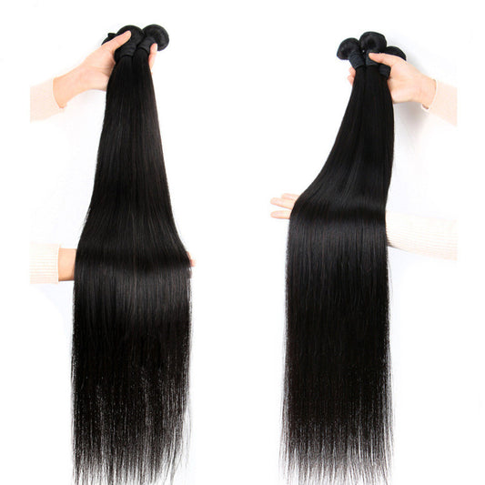Reality Wig, Smooth Hair, Straight Hair Tie, Closed Peruvian Hair Tie - happyshop365247