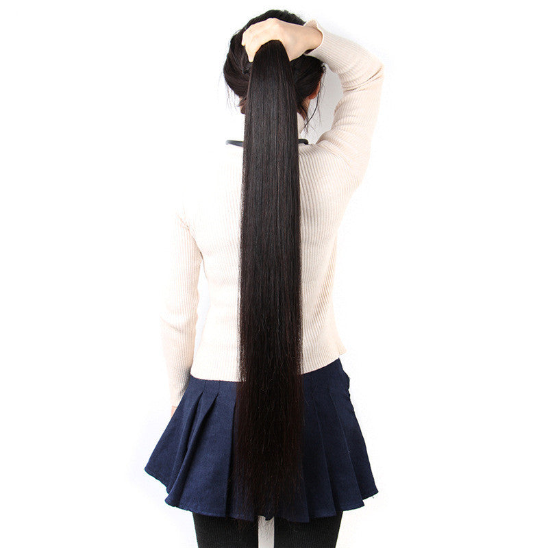 Reality Wig, Smooth Hair, Straight Hair Tie, Closed Peruvian Hair Tie - happyshop365247