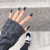 Frosted Ballet Trapezoid Fake Nails Long Section Finished Wearing Nail Art - happyshop365247