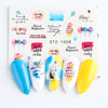 Personality Python Dark Letter Transfer Nail Sticker