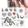 Personality Python Dark Letter Transfer Nail Sticker