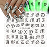 Personality Python Dark Letter Transfer Nail Sticker