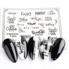 Personality Python Dark Letter Transfer Nail Sticker