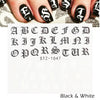 Personality Python Dark Letter Transfer Nail Sticker