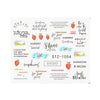 Personality Python Dark Letter Transfer Nail Sticker