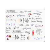 Personality Python Dark Letter Transfer Nail Sticker