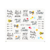 Personality Python Dark Letter Transfer Nail Sticker