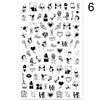 Summer Flowers and Love Adhesive Stickers Nail Art Stickers Foreign Trade Nail Stickers Nail Art Decals - happyshop365247