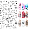 Summer Flowers and Love Adhesive Stickers Nail Art Stickers Foreign Trade Nail Stickers Nail Art Decals - happyshop365247