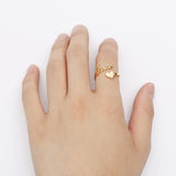 Personalized Heart Name Ring Adjustable Size Stainless Steel Wedding Jewelry