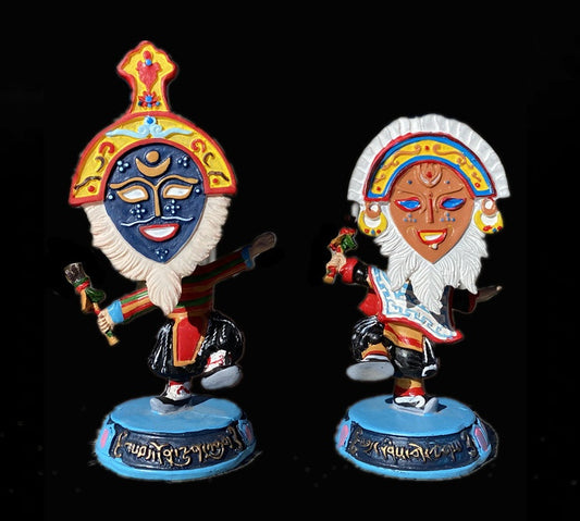 Tibetan Opera Moving Head Mask Car Furniture Ornaments Tibet Travel Souvenirs