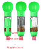 Pet Water Bottle Feeder Bowl Garbage Bag Storage Portable Pet Outdoor Travel 3 In 1 Dog Water Bottle - happyshop365247