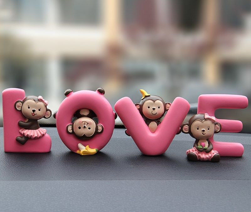 Cute Couple Hanging Foot Monkey Doll Ornaments