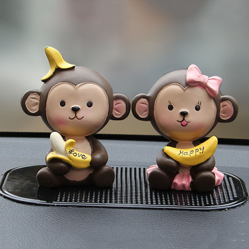 Cute Couple Hanging Foot Monkey Doll Ornaments
