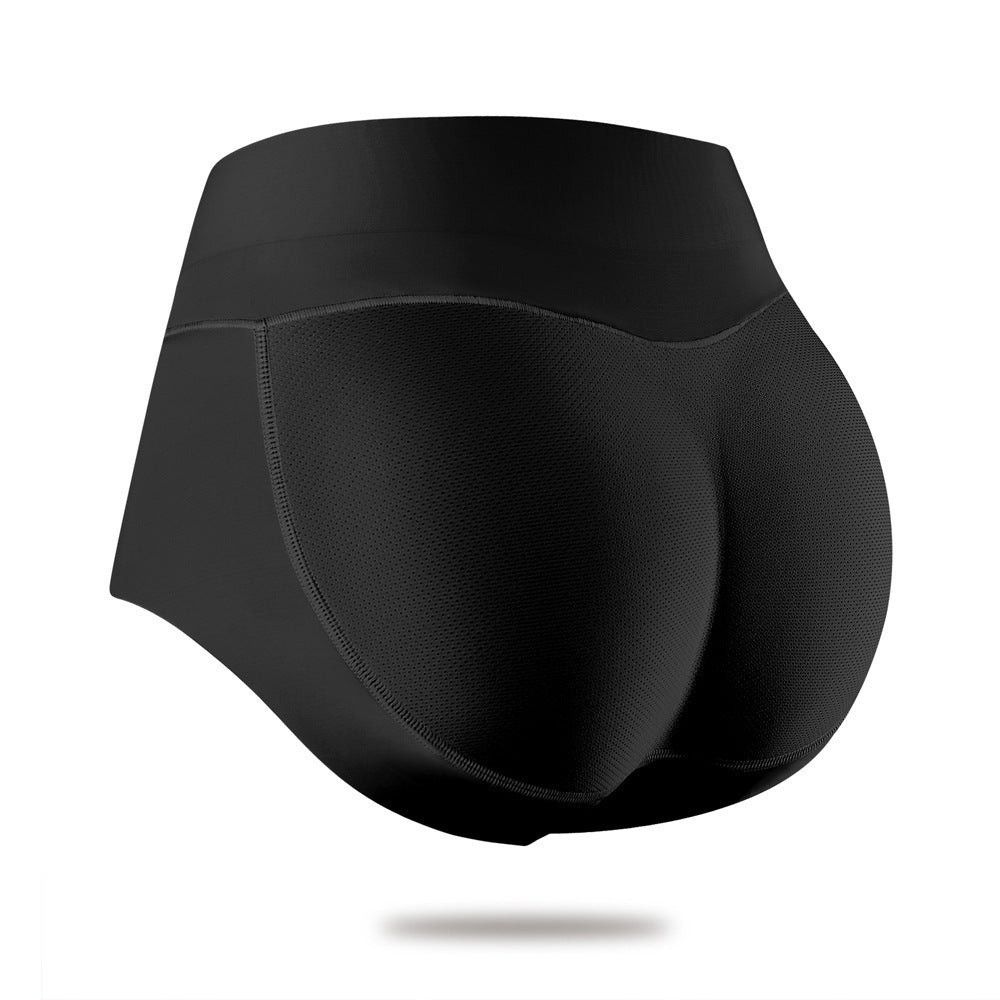 Women Middle Waist Sexy Pad Butt Lifter Hip Enhancer Fake Ass Mesh Underwear Push Up Panties Butt Body Shaper Seamless Buttocks - happyshop365247