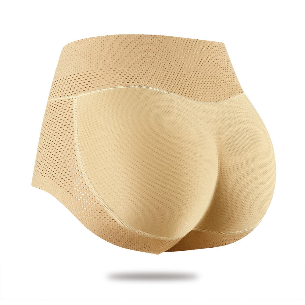 Women Middle Waist Sexy Pad Butt Lifter Hip Enhancer Fake Ass Mesh Underwear Push Up Panties Butt Body Shaper Seamless Buttocks - happyshop365247