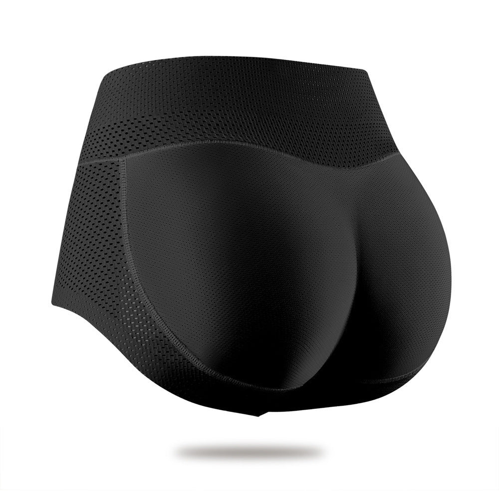 Women Middle Waist Sexy Pad Butt Lifter Hip Enhancer Fake Ass Mesh Underwear Push Up Panties Butt Body Shaper Seamless Buttocks - happyshop365247