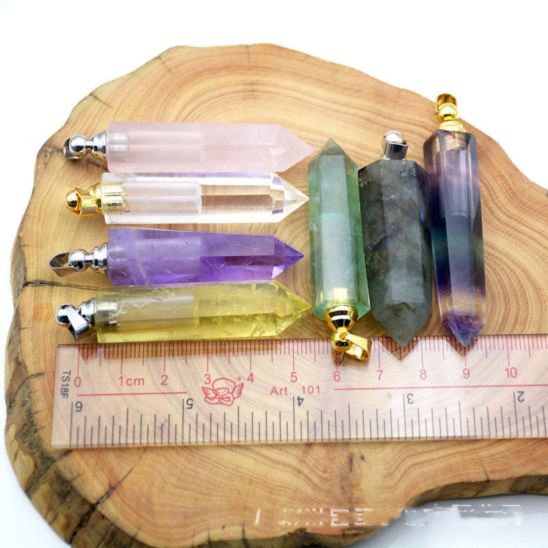 Natural Crystal Pendant Perfume Bottle - happyshop365247