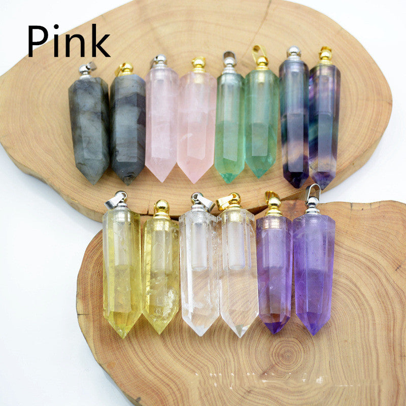 Natural Crystal Pendant Perfume Bottle - happyshop365247