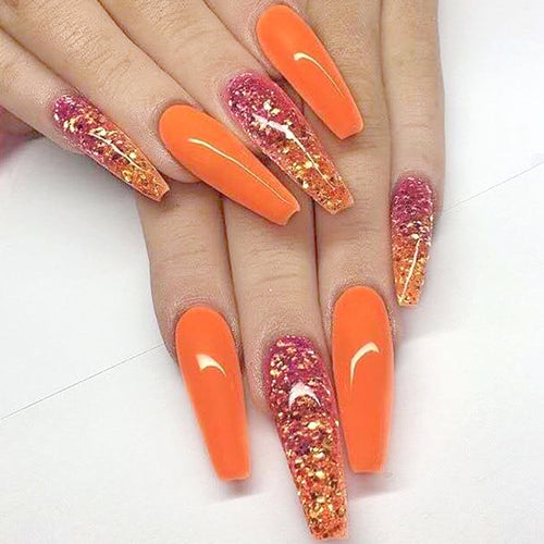 Long Ballet Nails With Flat And Pointed Water Droplets - happyshop365247