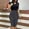 Printed Office Midi Pencil Dress Large Women Dress - happyshop365247