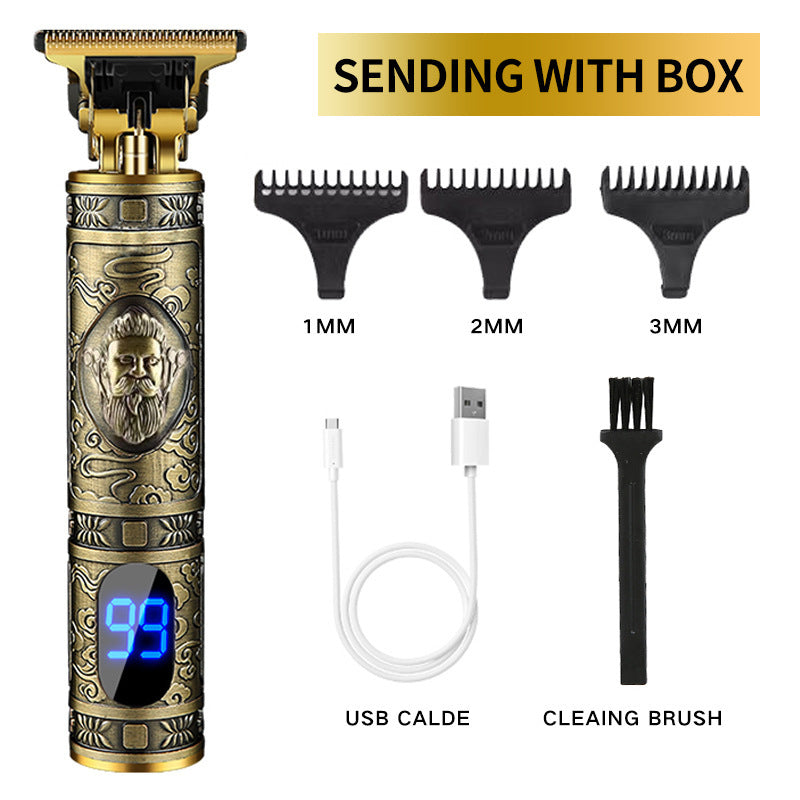 Electric Hair Clipper, Electric Hair Clipper, Oil Head Engraving Razor - happyshop365247