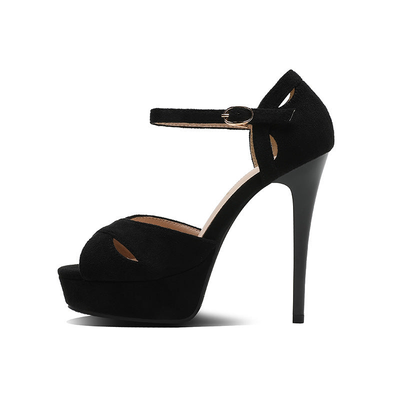 Stiletto High Heels Women's Fish Mouth Platform Sandals - happyshop365247