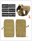 Military Tactical Dog Harness German Shepherd Adjustable Pet Dog Back - happyshop365247